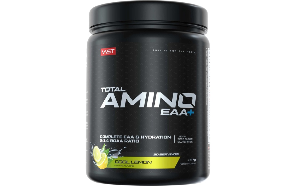 VAST Poudre Total Amino EAA+ boîte: 381g, Cool Lemon