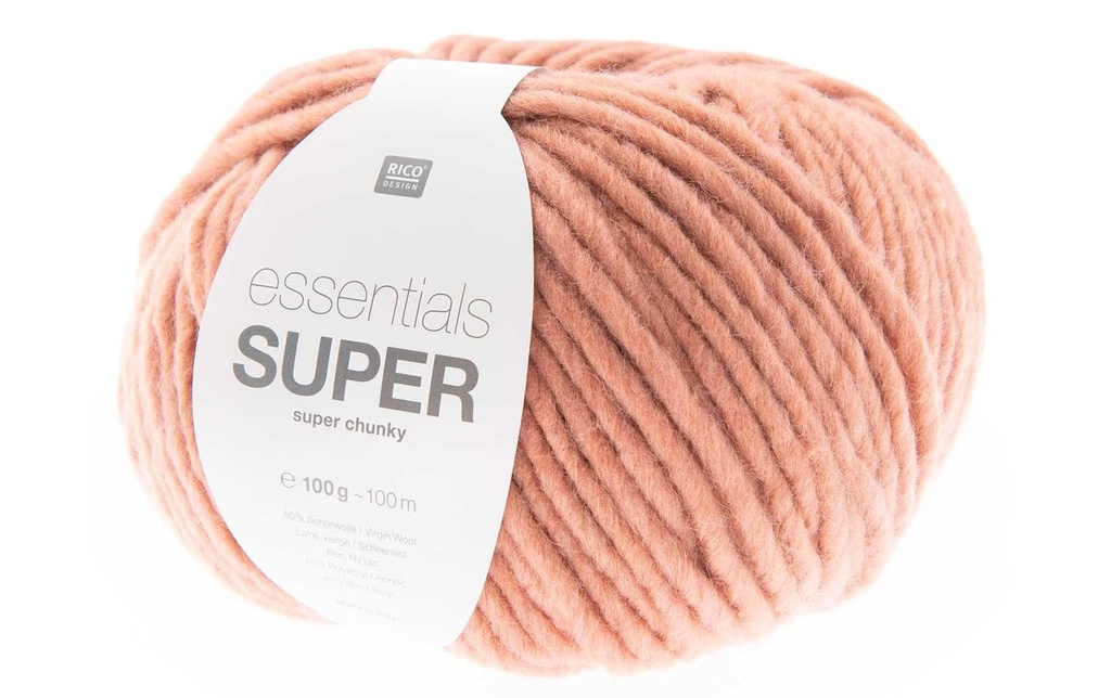 Rico Design Laine Essentials Super Super Chunky 100 g, rose sombre