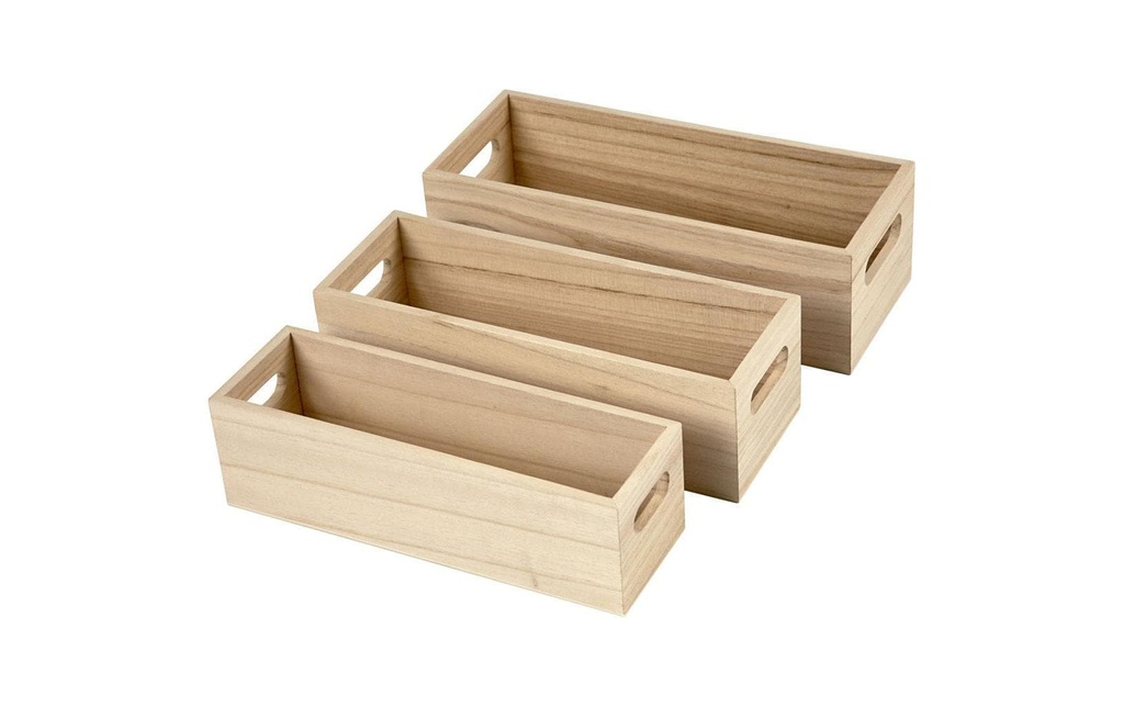 Creativ Company Article en bois 22-25 cm 3 pièces