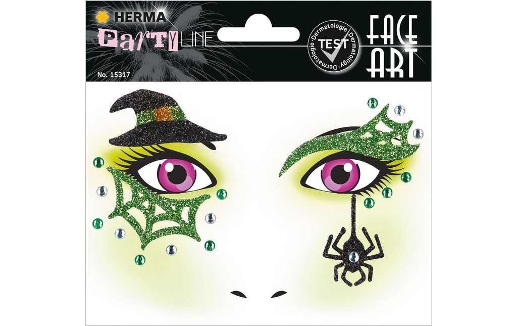 Herma Stickers Tatouages Face Art sorcière, 1 Pièce/s