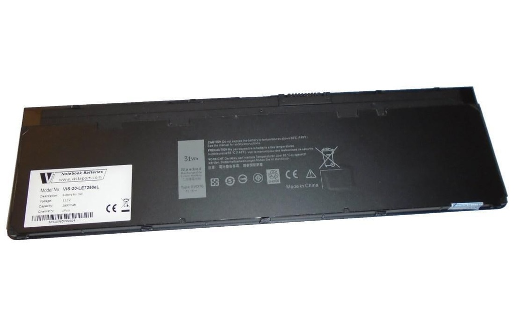 Vistaport Batterie pour Dell Latitude E7240 / E7250
