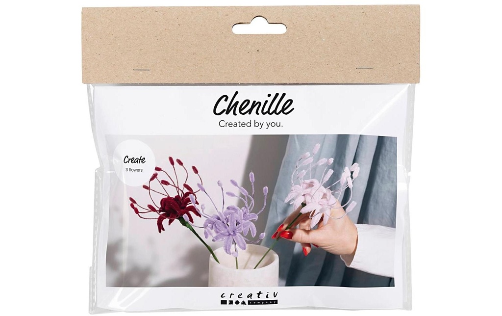 Creativ Company Kits de bricolage Lis d'araignée, fil chenille Mini