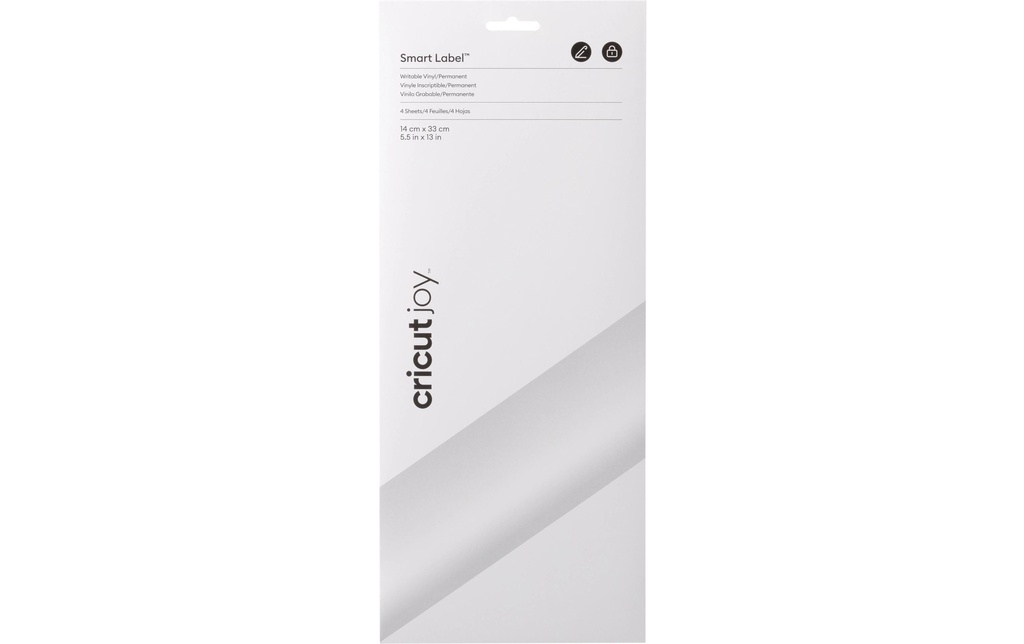 Cricut Film de vinyle Joy inscriptible 14 x 33 cm, 1 Pièce/s, Blanc