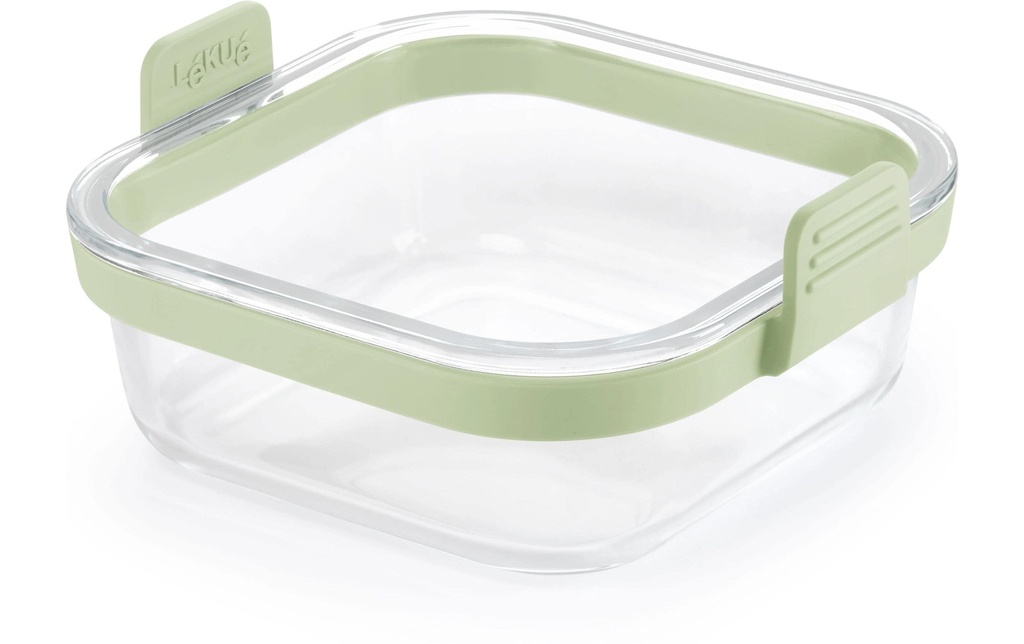 Lékué Accessoires de cuisson Récipient en verre pour Air Fryer Carré