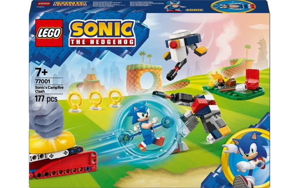 LEGO® Sonic L'épreuve de force de Sonic autour d'un feu de camp 77001
