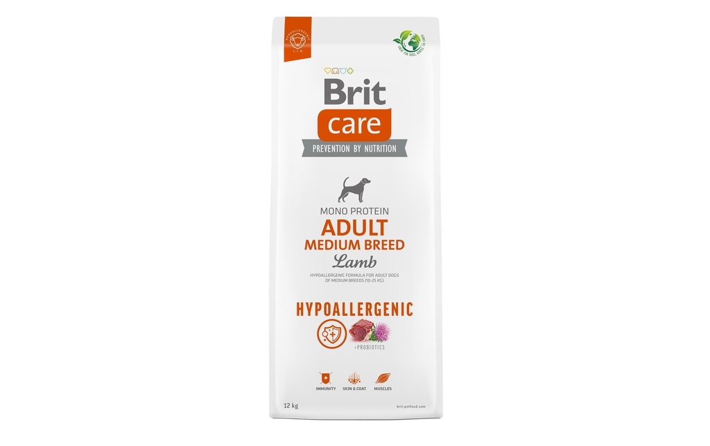 Brit Alimentation sèche Care Adult Medium Agneau hypoallergénique, 12 kg