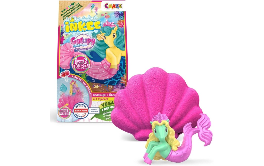 Craze Inkee Suprise Bombe de bain Galupy Mermaid Box Assorti