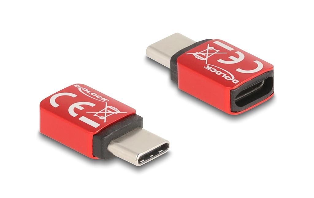 Delock Adaptateur USB Bloqueur de données Connecteur USB C - Prise USB C