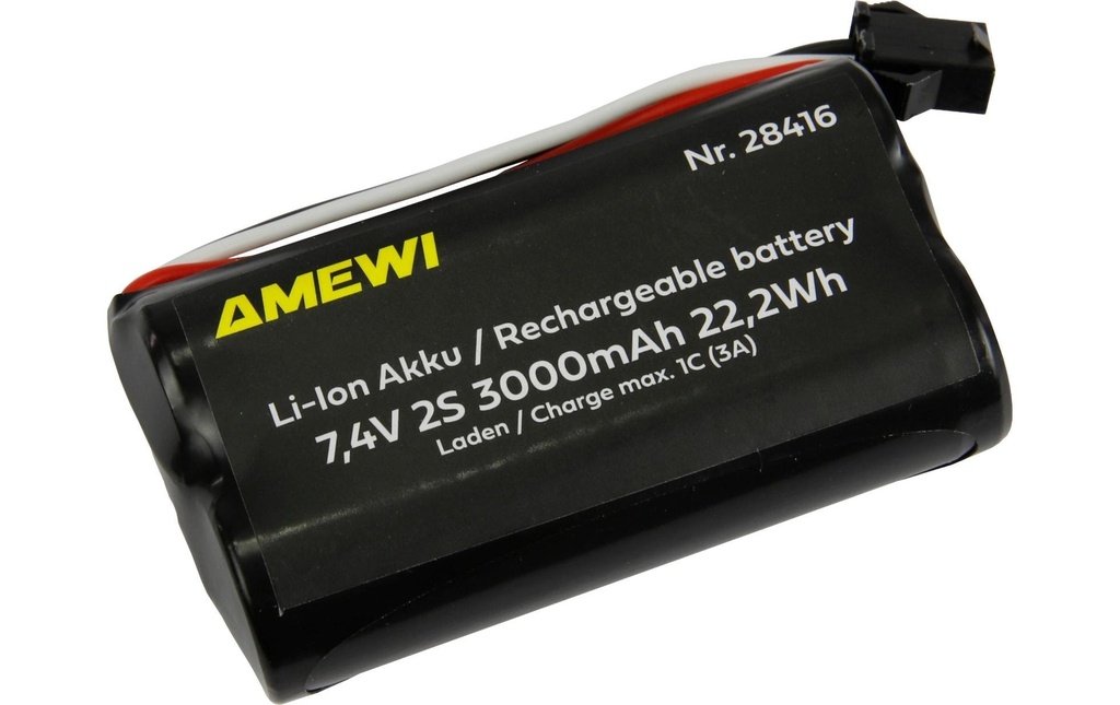 Amewi Batterie RC Li-Ion 2S 7.4 V 3000 mAh HBX 3-Pin