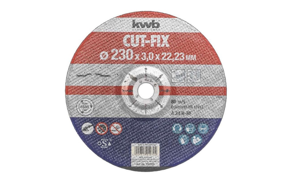 kwb Disque à trancher CUT-FIX, Métal Ø 230 x 3.0 mm