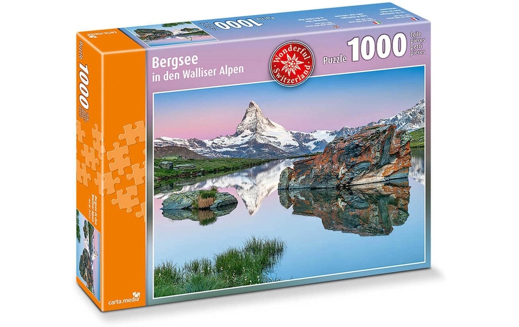 Carta.Media Puzzle Lac de montagne dans les Alpes valaisannes