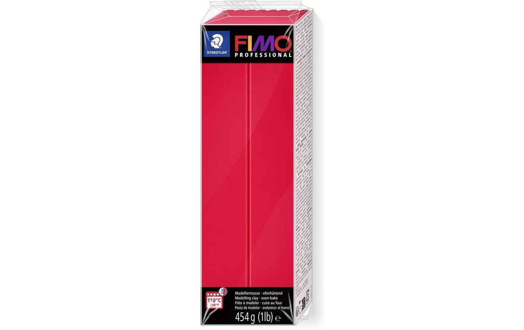 Fimo Matière à modeler Professional Rouge pur