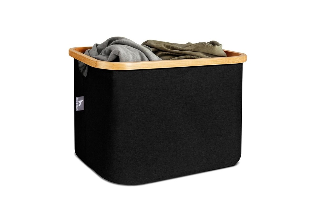 Hennez Panier de rangement Adrian Noir, 40 l