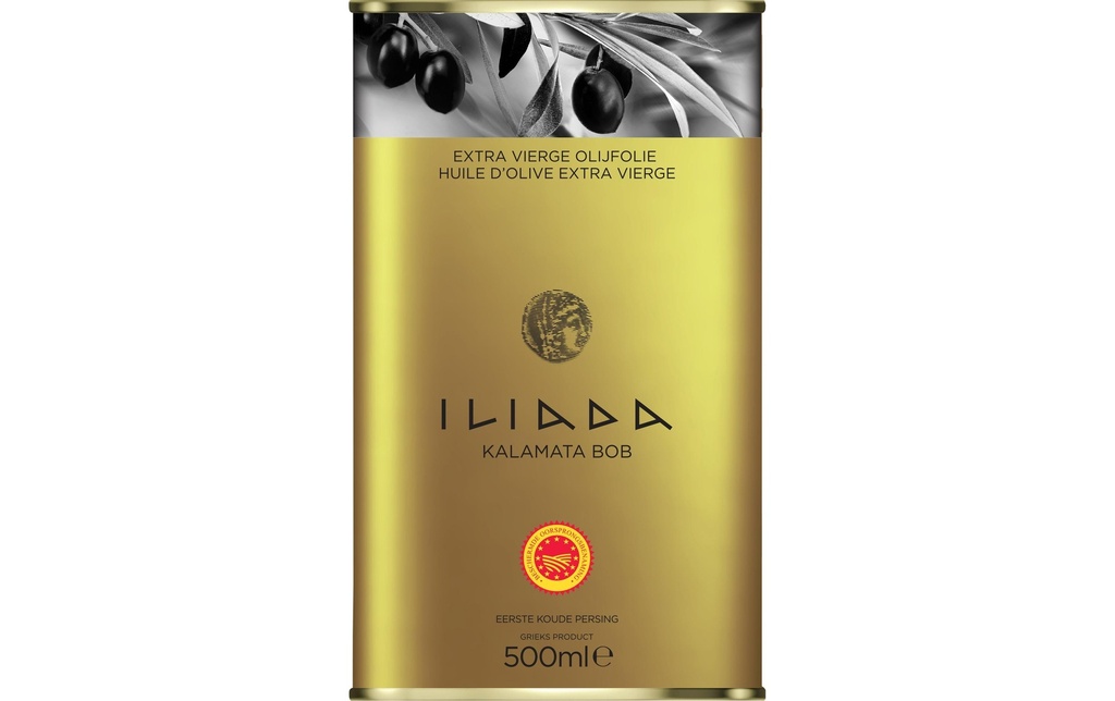 Iliada Huile d'olive extra vierge Kalamata PDO 500 ml