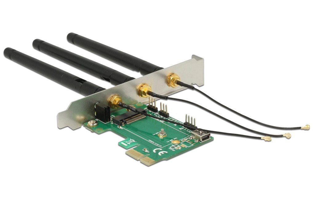 Delock Module WiFi AC M.2 M.2 Key-A,E 3 antennes