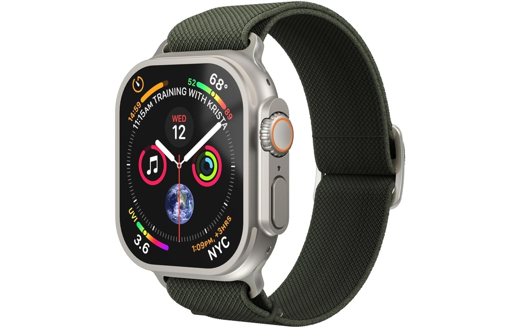 Vonmählen Bracelet Classic Nylon Loop Apple Watch 44/45/46/49 mm Olive