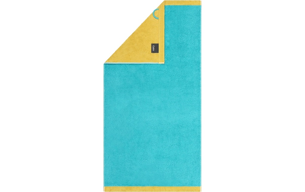 Cawö Serviette Lifestyle Splash 50 x 100 cm, turquoise/abricot