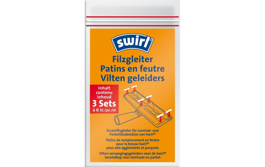 Swirl Patin en feutre Buse pour stratifié et parquet