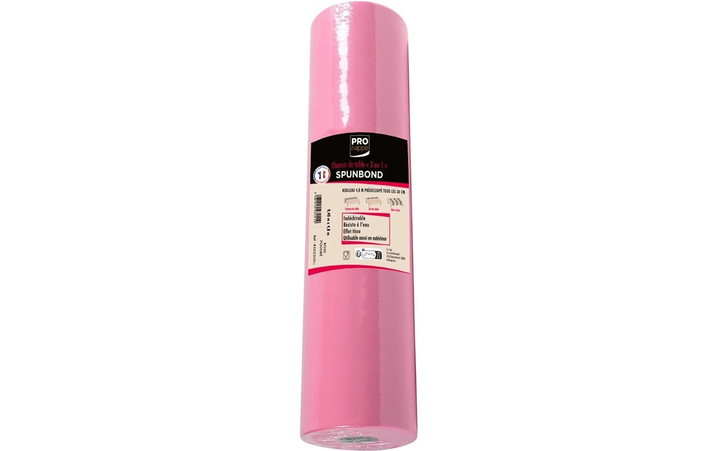 PRO nappe Chemin de table 40 cm x 480 cm, Rose