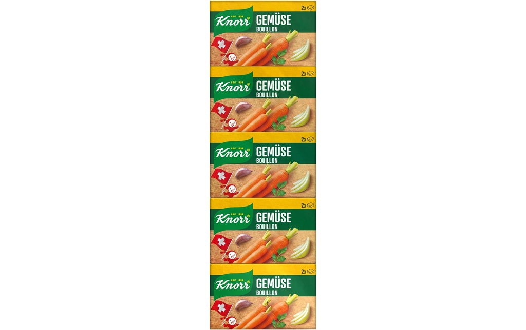 Knorr Barre de bouillon de légumes 5 x 2 cubes