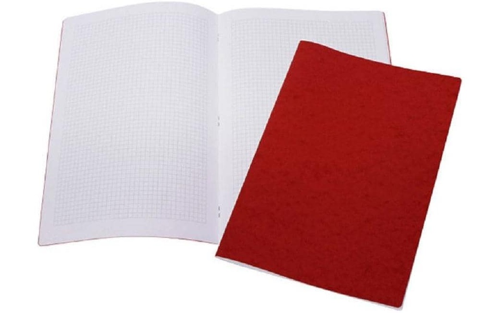 office focus Cahier d'école A4 quadrillé 40 feuilles, rouge, 10 pièces