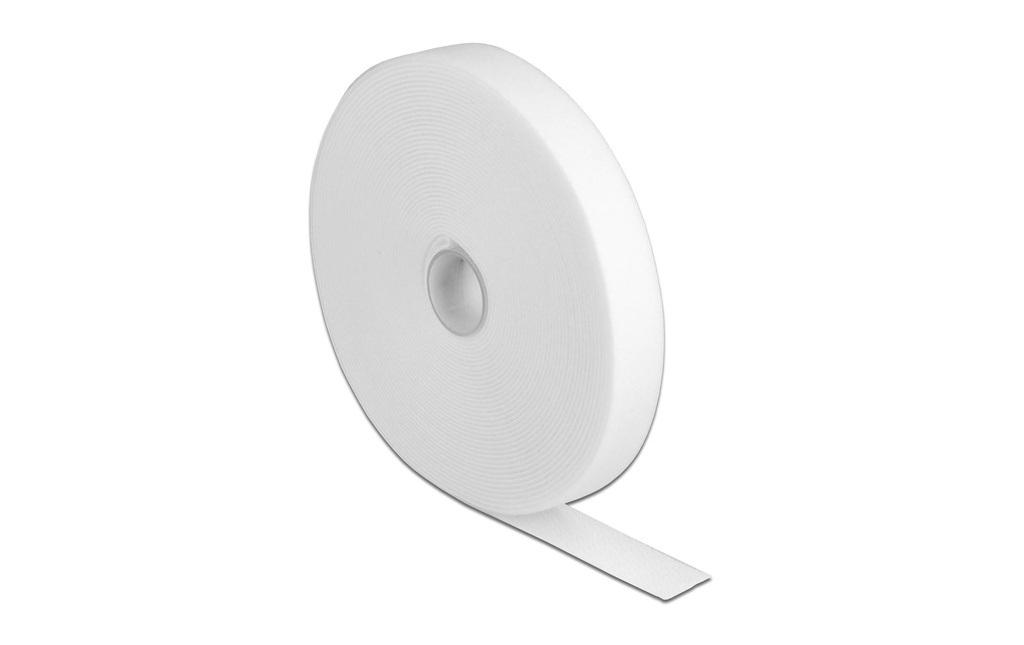 Delock Bande auto-agrippante 10m x 20mm Blanc
