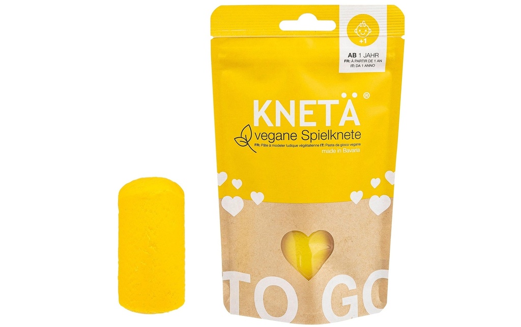 KNETÄ Pâte à modeler ludique végétalienne jaune 100 g