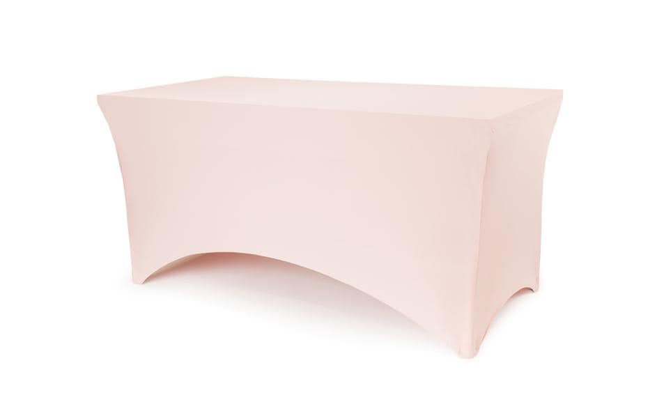 Partydeco Housse de table de banquet, 183 x 76 x 74 cm, rose poussière