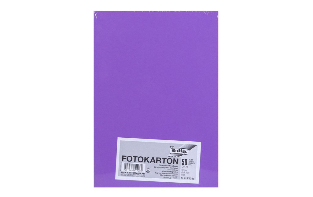 Folia Papier cartonné A4, 300 g/m², 50 feuilles, lilas