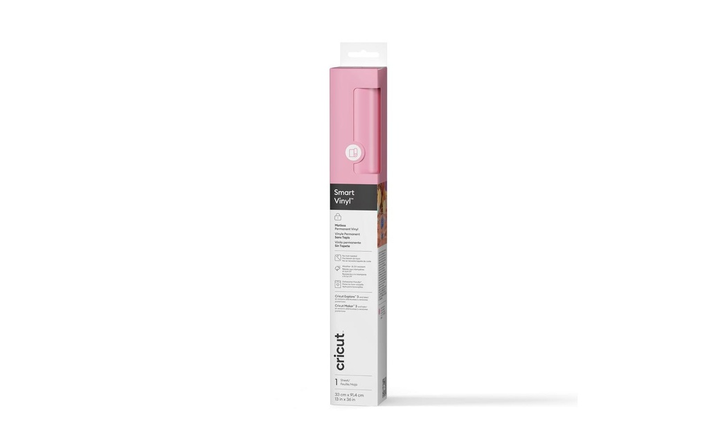 Cricut Film de vinyle Smart Permanent 33 x 91.4 cm, 1 Pièce/s, Rose