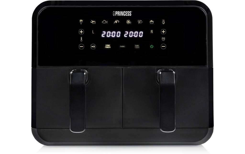 Princess Friteuse à air chaud 182068 Double Basket Airfryer 8 l