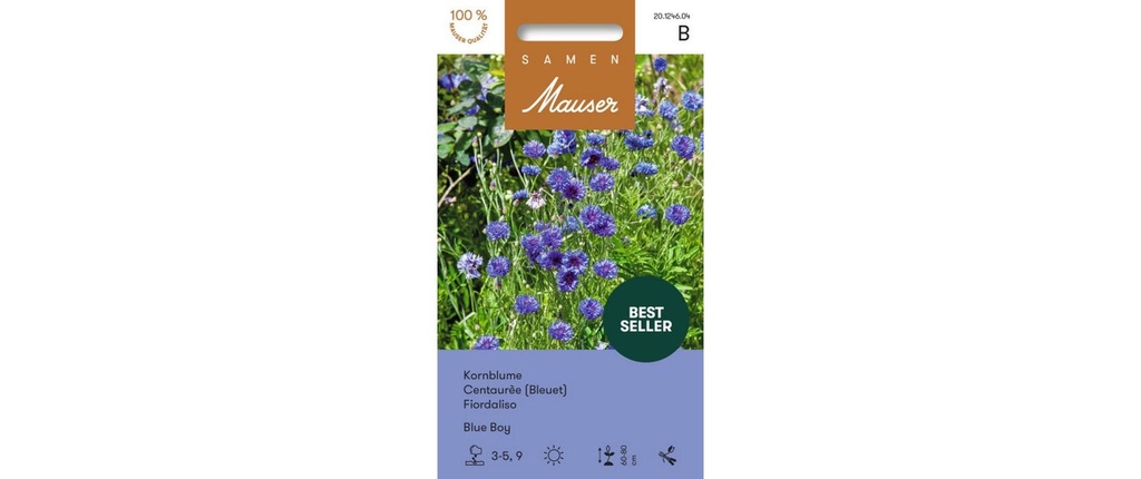 Samen Mauser Semence Bleu Bleu Bleu Ciel Garçon