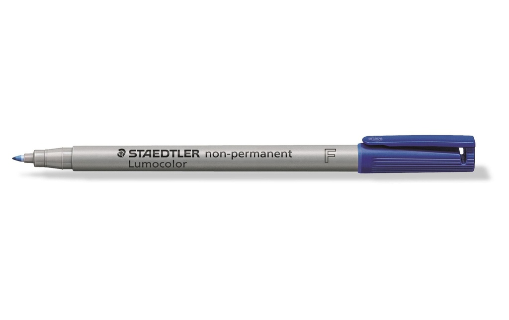 Staedtler Stylo à feuilles Lumocolor 316 F Bleu, soluble dans l'eau, 10 pièces