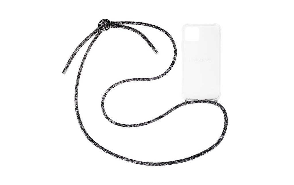 Urbany's Necklace Case iPhone 15 Pro Flashy Silver