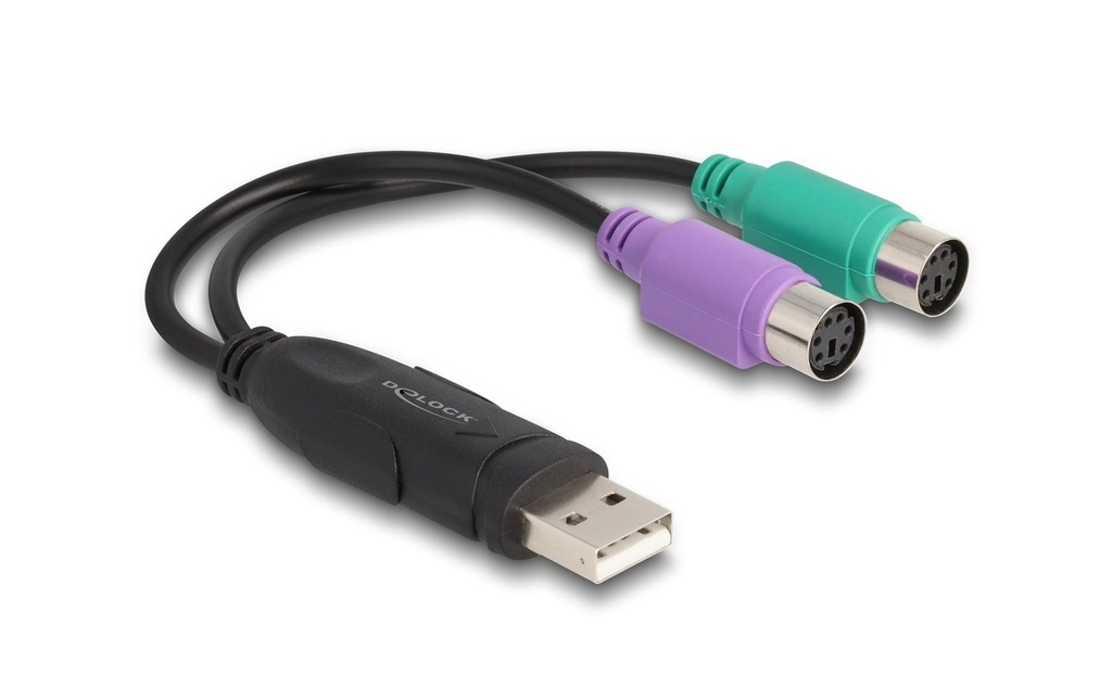 Delock Adaptateur USB Connecteur USB A - PS/2
