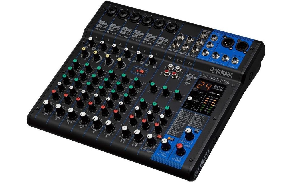 Yamaha Table de mixage MG12XUK - 12 canaux, analogique