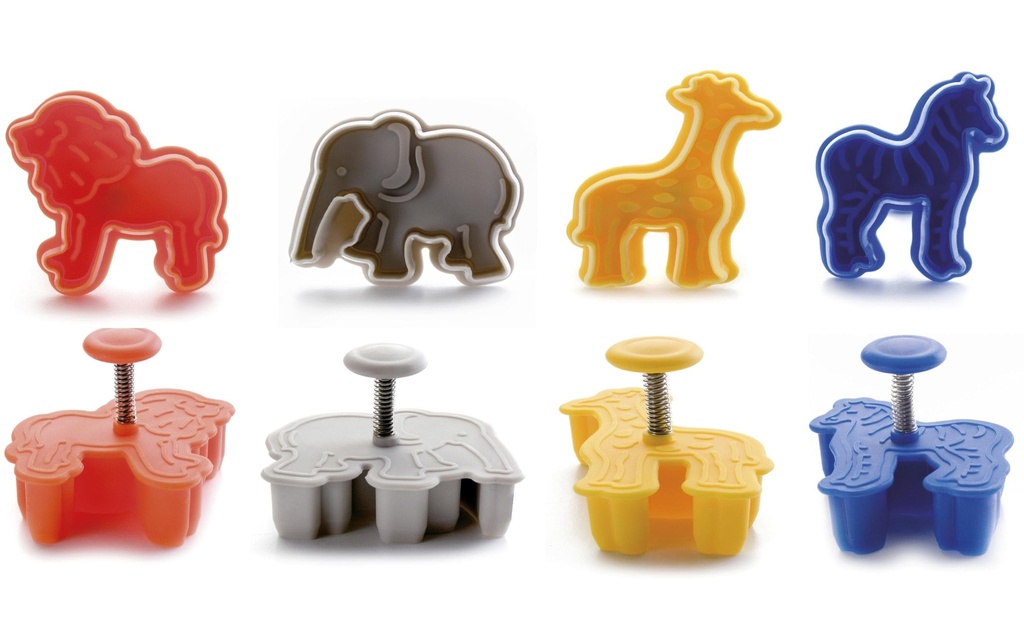 Ibili Kits d’emporte-pièces 4 pièces, Animal