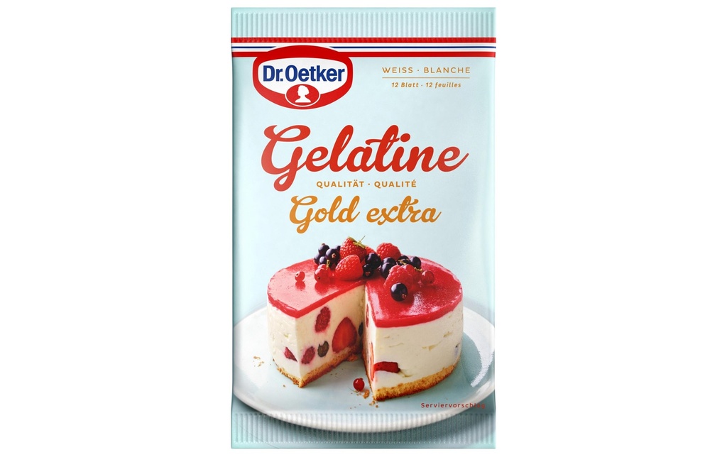 Dr.Oetker Gélatine Fiches 12 pièces
