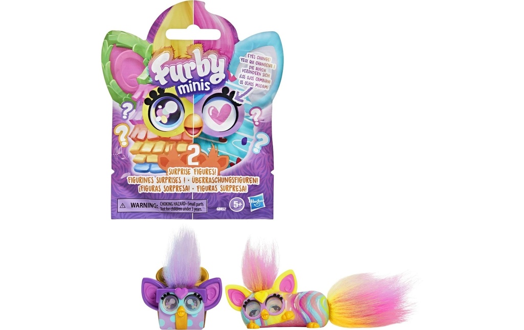 Furby Lot de 2 mini-figurines à collectionner Assorti 2.5 cm,