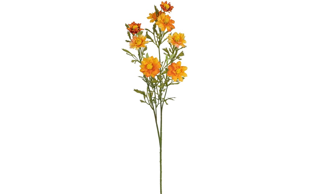 Botanic-Haus Fleur artificielle Branche fleurie orange, 68 cm