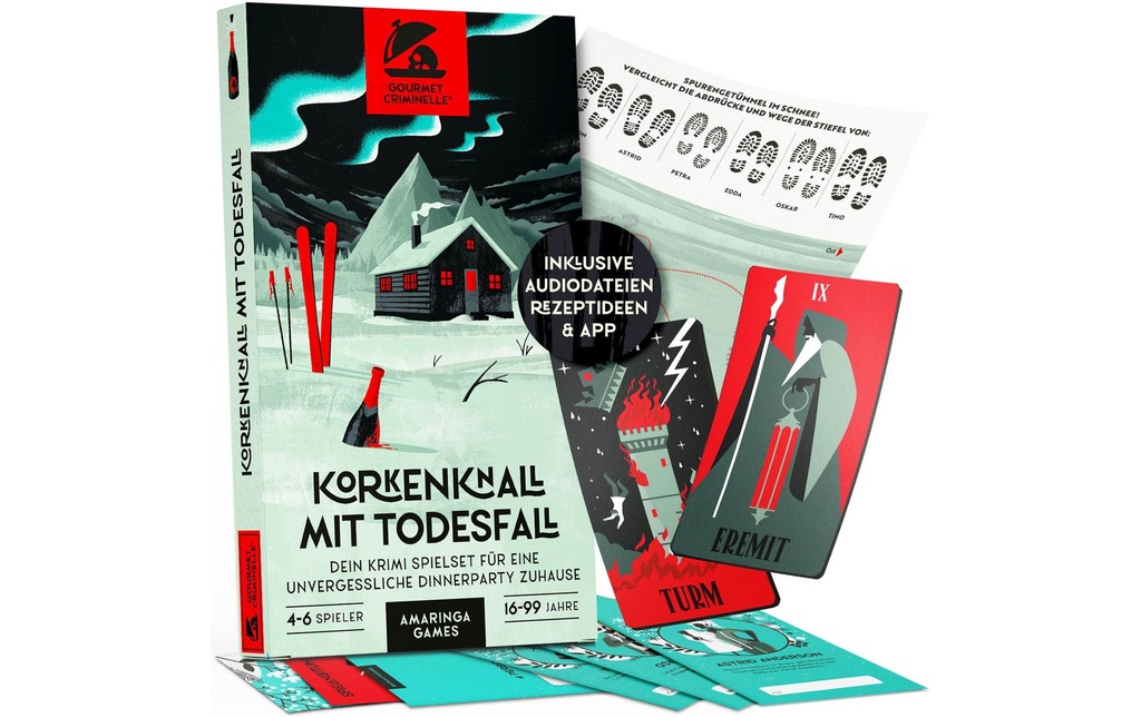 Gourmet Criminelle Party game Korkenknall mit Todesfall -DE-