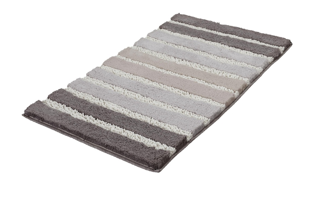 Kleine Wolke Tapis de bain Phoenix 60 x 100 cm, Gris argent