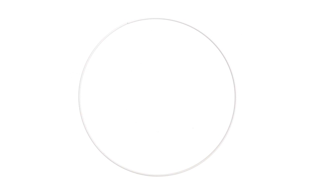 Rico Design Anneau métallique 25 cm Blanc 1 Pièce/s