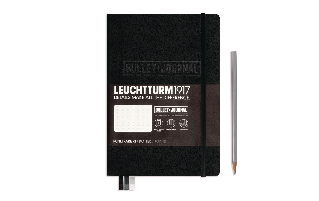 Leuchtturm Carnet de notes A5, Pois, Noir