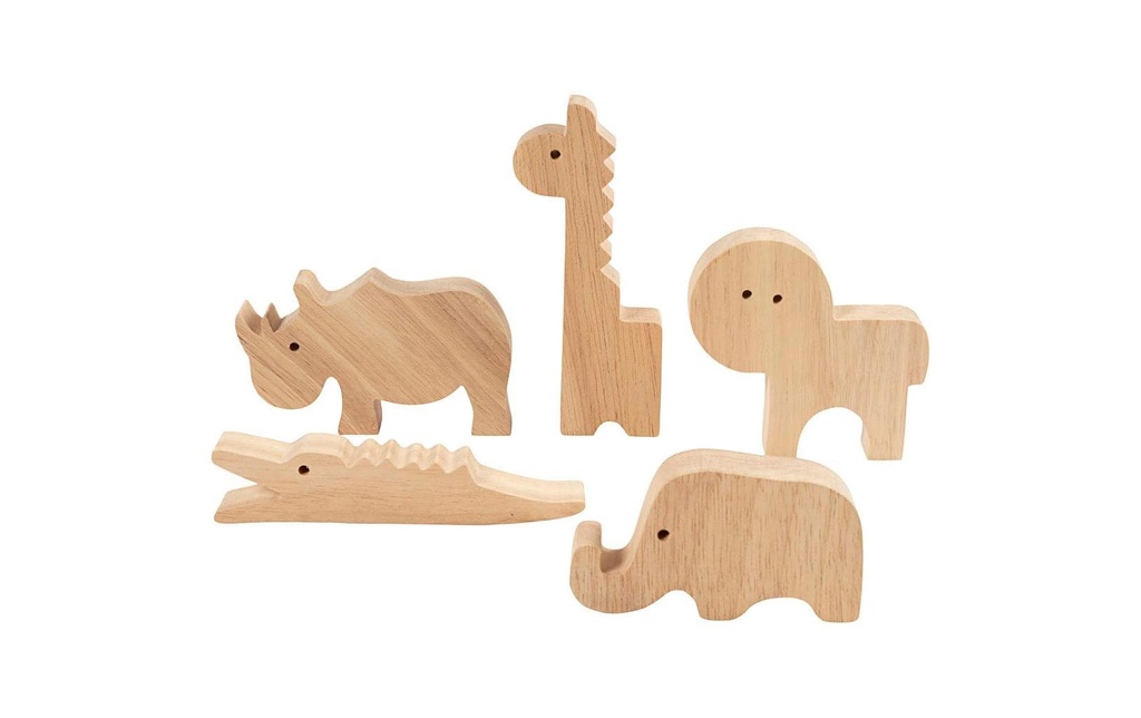 Creativ Company Article en bois Safari 3-14.5 x 2 cm, 10 pièces