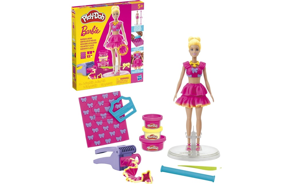Play-Doh Pâte à modeler Barbie Poupée à volants et à rubans