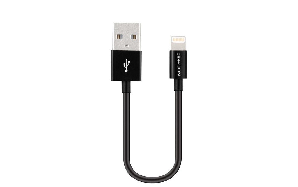 deleyCON Câble USB 2.0  USB-A - Lightning 0.15 m