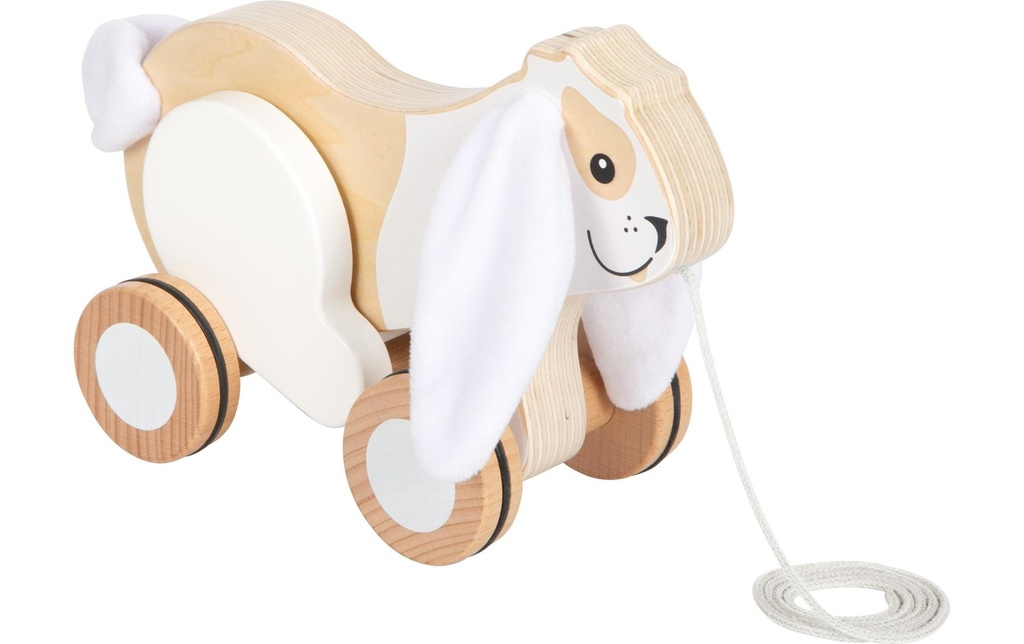 small foot Jouet à tirer Lapin avec oreilles qui crépitent