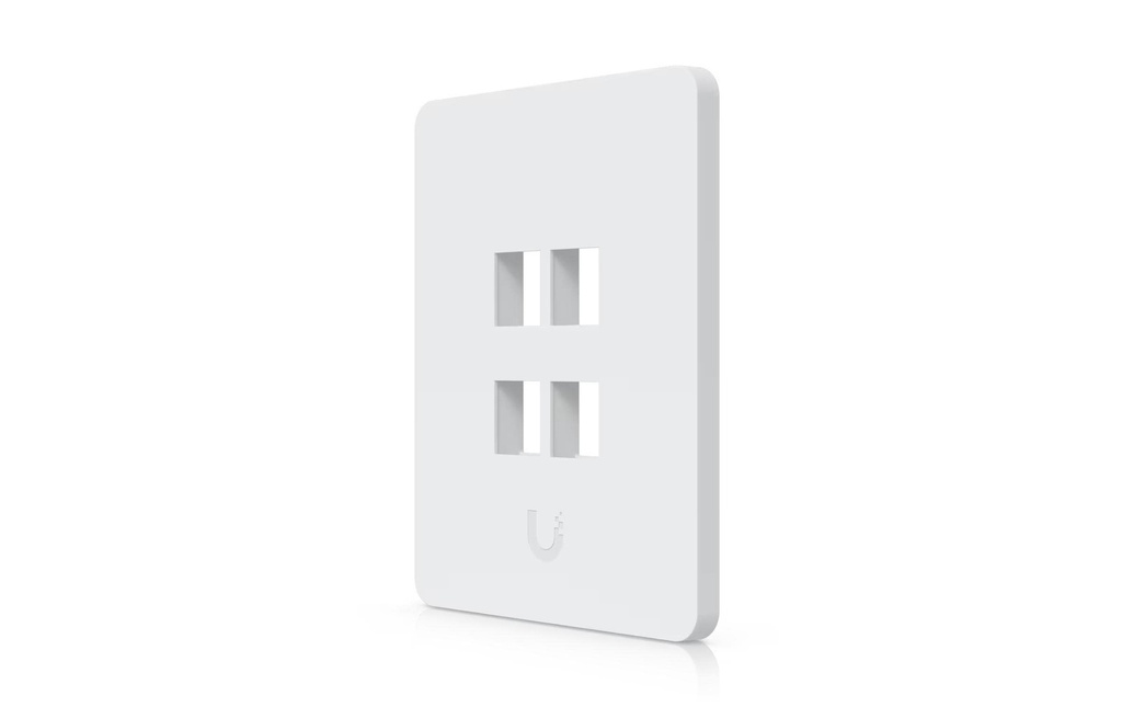 Ubiquiti Vertical Paintable Keystone Wall Plate 4 ports, pack de 4