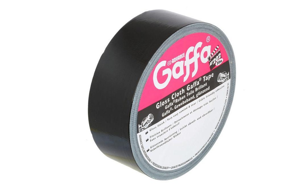 Advance Gaffa Tape AT202 50 mm x 50 m, Noir